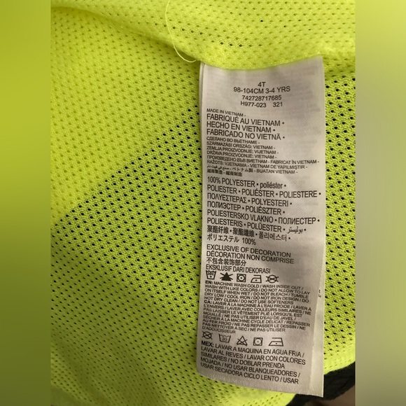 Nike lime green jacket coat outfit 4T toddler boy cloths windbreaker raincoat - Picture 8 of 11